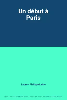 Couverture du produit · Un début à Paris