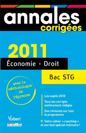 Couverture du produit · Economie-droit Bac STG