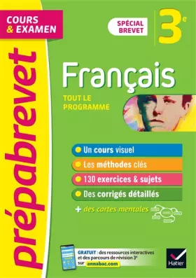 Couverture du produit · Prépabrevet Français 3e - Brevet 2023: cours, méthodes et entraînement