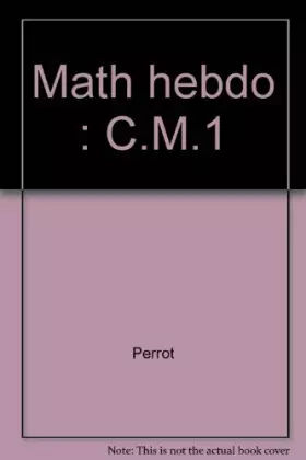 Couverture du produit · MATH-HEBDO CM1
