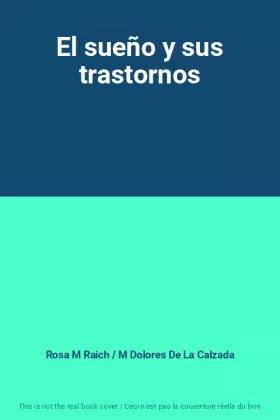 Couverture du produit · El sueño y sus trastornos