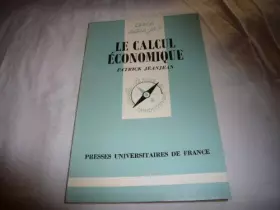 Couverture du produit · Le Calcul économique