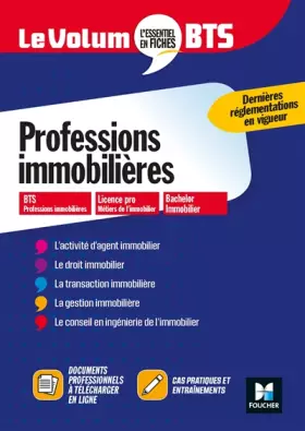 Couverture du produit · Le Volum' BTS - Professions immobilières - Révision et entrainement