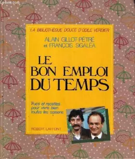 Couverture du produit · BON EMPLOI DU TEMPS