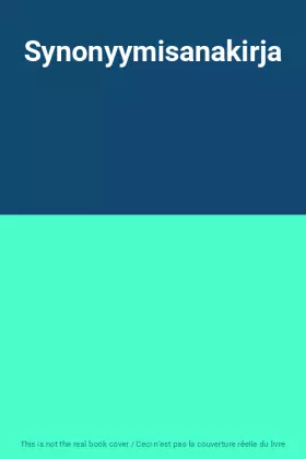 Couverture du produit · Synonyymisanakirja