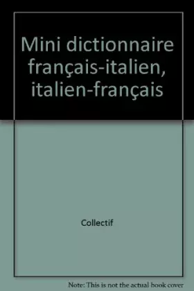 Couverture du produit · Mini dictionnaire français-italien, italien-français