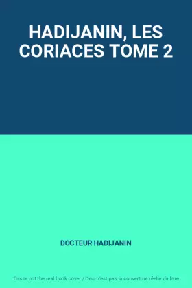 Couverture du produit · HADIJANIN, LES CORIACES TOME 2