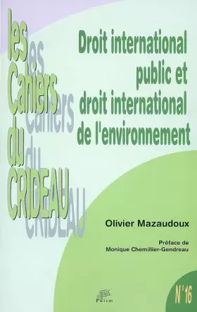 Couverture du produit · Droit international public et droit international de l'environnement
