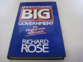 Couverture du produit · Understanding Big Government: The Programme Approach (Sponsored by ECPR)