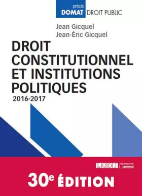 Couverture du produit · Droit constitutionnel et institutions politiques,