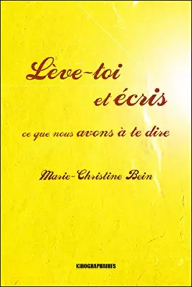 Couverture du produit · Leve-Toi et Ecris Ce Que Nous Avons a Te Dire