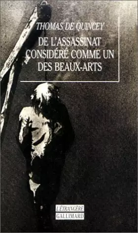 Couverture du produit · De l'assassinat considéré comme un des beaux-arts
