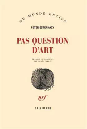 Couverture du produit · Pas question d'art