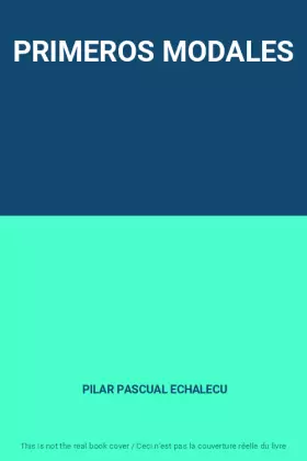 Couverture du produit · PRIMEROS MODALES