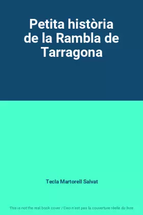 Couverture du produit · Petita història de la Rambla de Tarragona