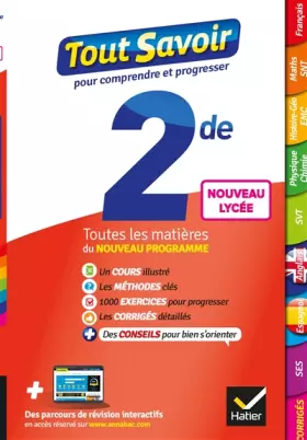 Couverture du produit · Tout savoir 2de Nouveau programme du Lycée - Tout en un: pour réviser dans toutes les matières