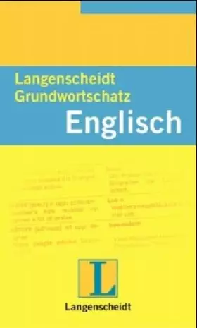 Couverture du produit · Langenscheidts Grundwortschatz Englisch.