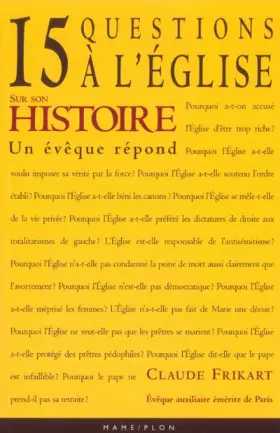 Couverture du produit · L'Eglise : 15 questions à l'Eglise, un évêque répond