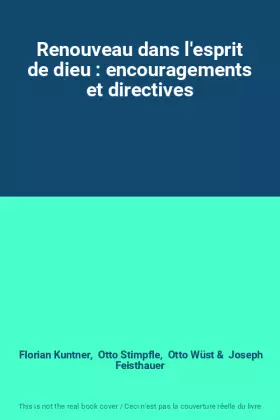 Couverture du produit · Renouveau dans l'esprit de dieu : encouragements et directives