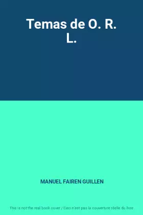 Couverture du produit · Temas de O. R. L.