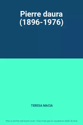 Couverture du produit · Pierre daura (1896-1976)