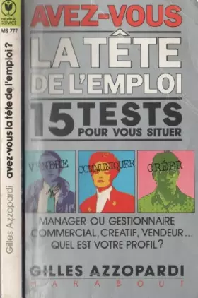 Couverture du produit · Avez-vous le bon profil ?