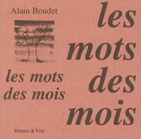 Couverture du produit · Les mots des mois