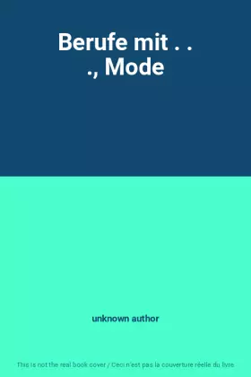 Couverture du produit · Berufe mit . . ., Mode