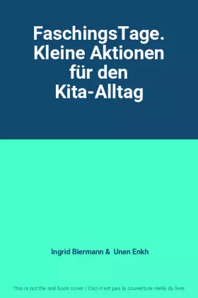 Couverture du produit · FaschingsTage. Kleine Aktionen für den Kita-Alltag