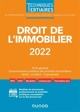 Couverture du produit · Droit de l'immobilier 2022 (2022)