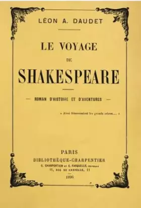 Couverture du produit · Le voyage de SHAKESPEARE - Roman d'histoires et d'aventures -