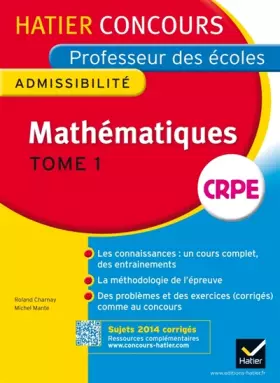 Couverture du produit · Concours professeur des écoles 2015 - Mathématiques - Epreuve écrite d'admissibilité