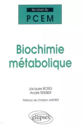 Couverture du produit · Biochimie métabolique