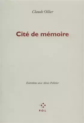 Couverture du produit · Cité de mémoire: Entretien avec Alexis Pelletier