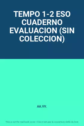Couverture du produit · TEMPO 1-2 ESO CUADERNO EVALUACION (SIN COLECCION)