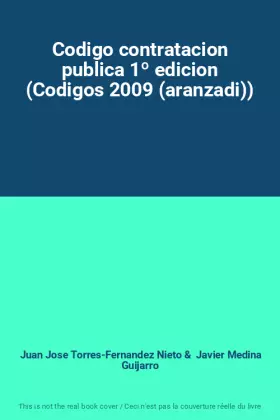 Couverture du produit · Codigo contratacion publica 1º edicion (Codigos 2009 (aranzadi))