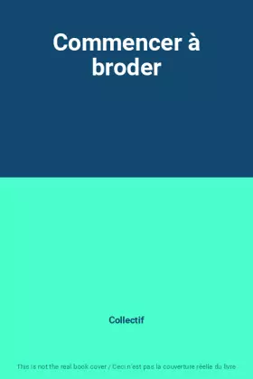 Couverture du produit · Commencer à broder