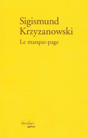 Couverture du produit · Le marque-page