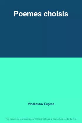 Couverture du produit · Poemes choisis
