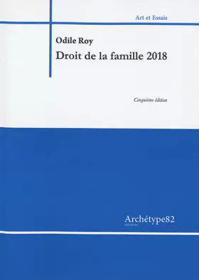 Couverture du produit · Droit de la famille