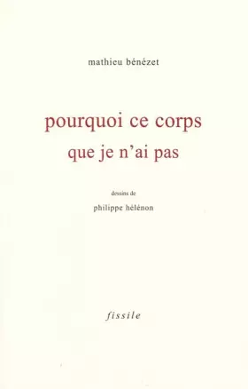 Couverture du produit · Pourquoi ce corps que je n'ai pas