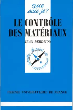 Couverture du produit · Le contrôle des matériaux