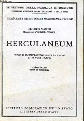 Couverture du produit · Herculaneum. Avec 10 illustrations dans le texte et 78 hors-texte