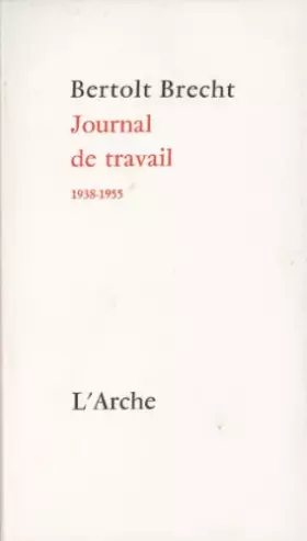 Couverture du produit · Journal de travail, 1938-1955
