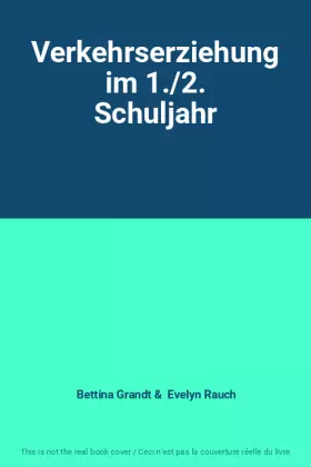 Couverture du produit · Verkehrserziehung im 1./2. Schuljahr