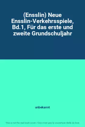 Couverture du produit · (Ensslin) Neue Ensslin-Verkehrsspiele, Bd.1, Für das erste und zweite Grundschuljahr