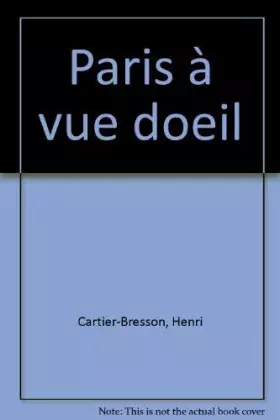 Couverture du produit · Paris à vue d'oeil