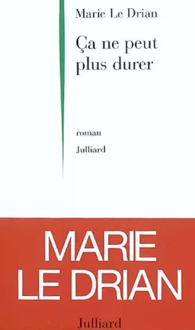 Couverture du produit · Ça ne peut plus durer