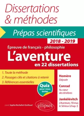 Couverture du produit · L'aventure en 22 dissertations