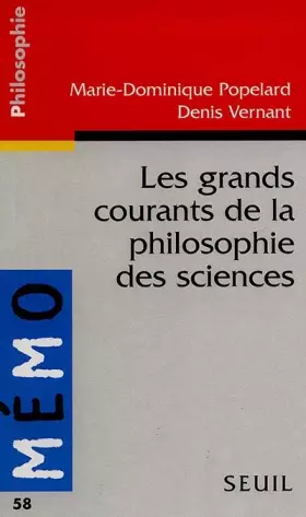 Couverture du produit · Les grands courants de la philosophie des sciences